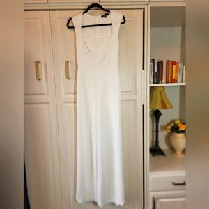 LULU'S white sleeveless jumpsuit, size M